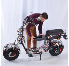 scooter électrique P4 déco et batterie